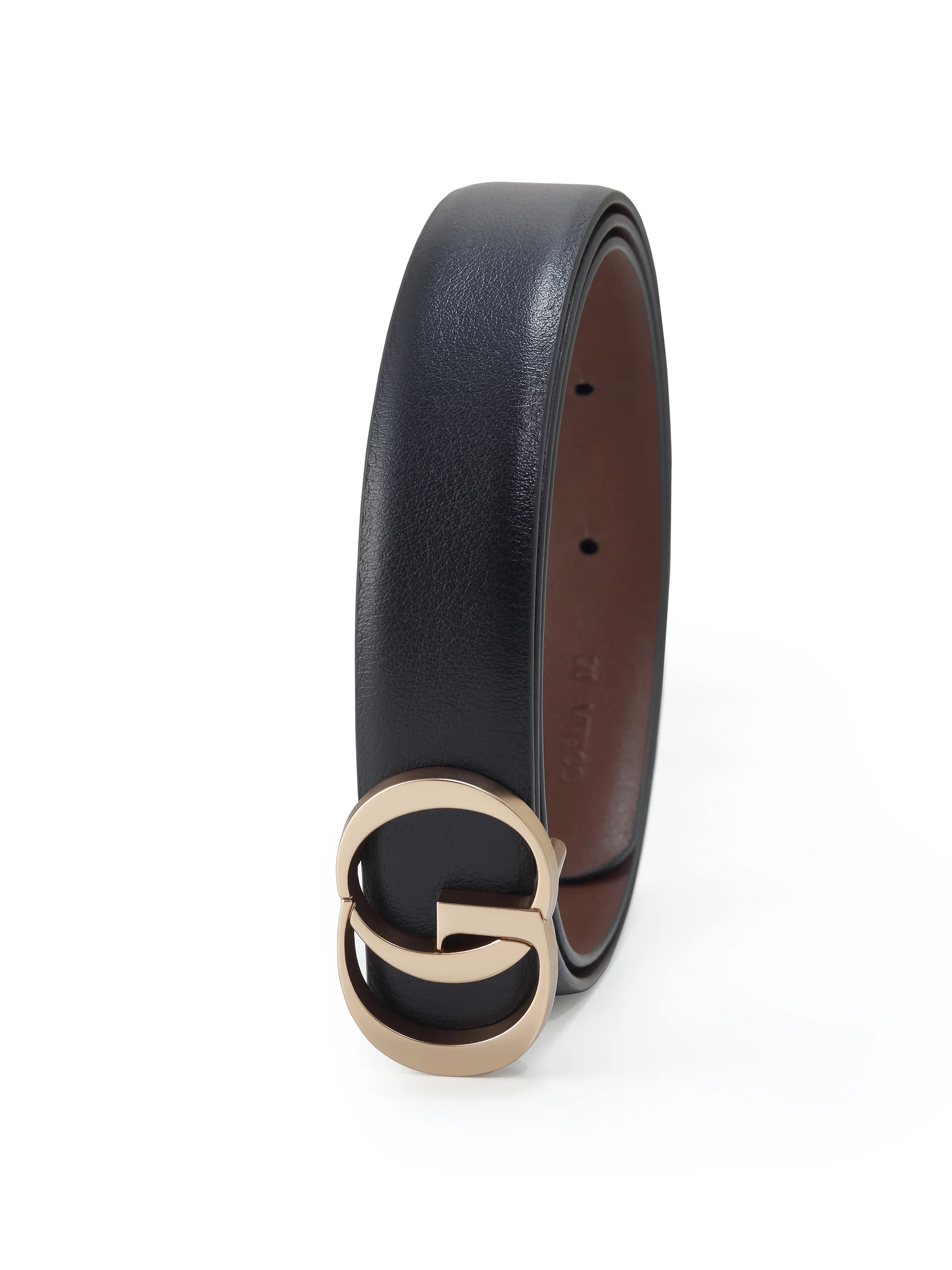 GO Letter Women Leather Belt Size Medium - Image 7