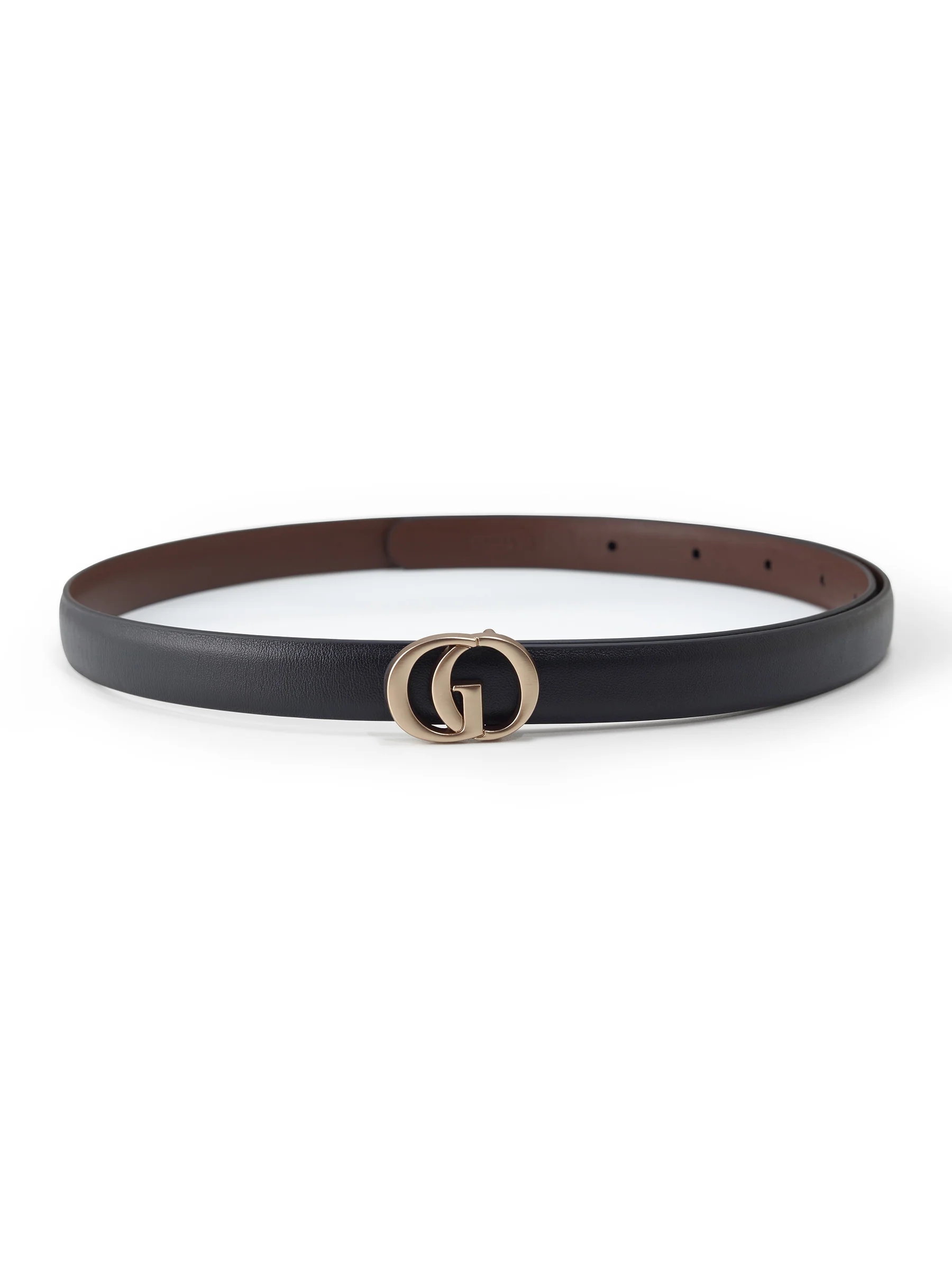 GO Letter Women Leather Belt Size Small