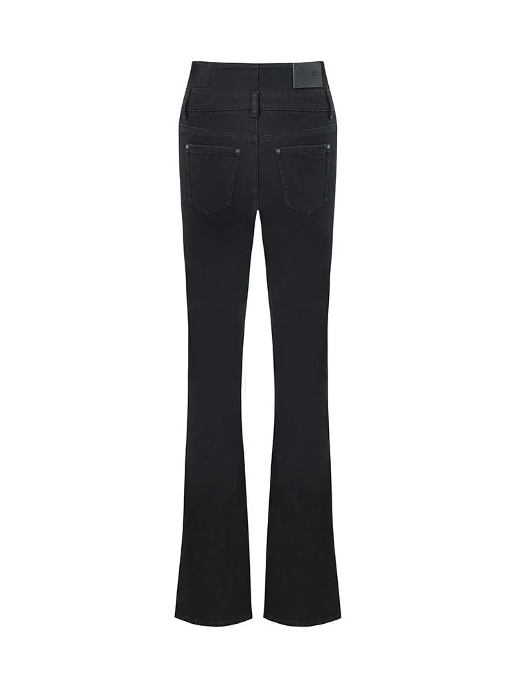 High-Waisted Slight Flared Women Jeans - Image 7