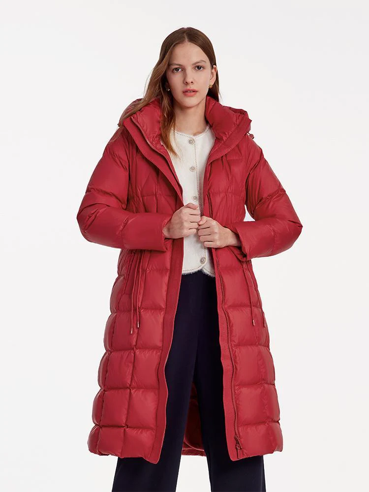Hooded Pleated Goose Down Garment - Image 3