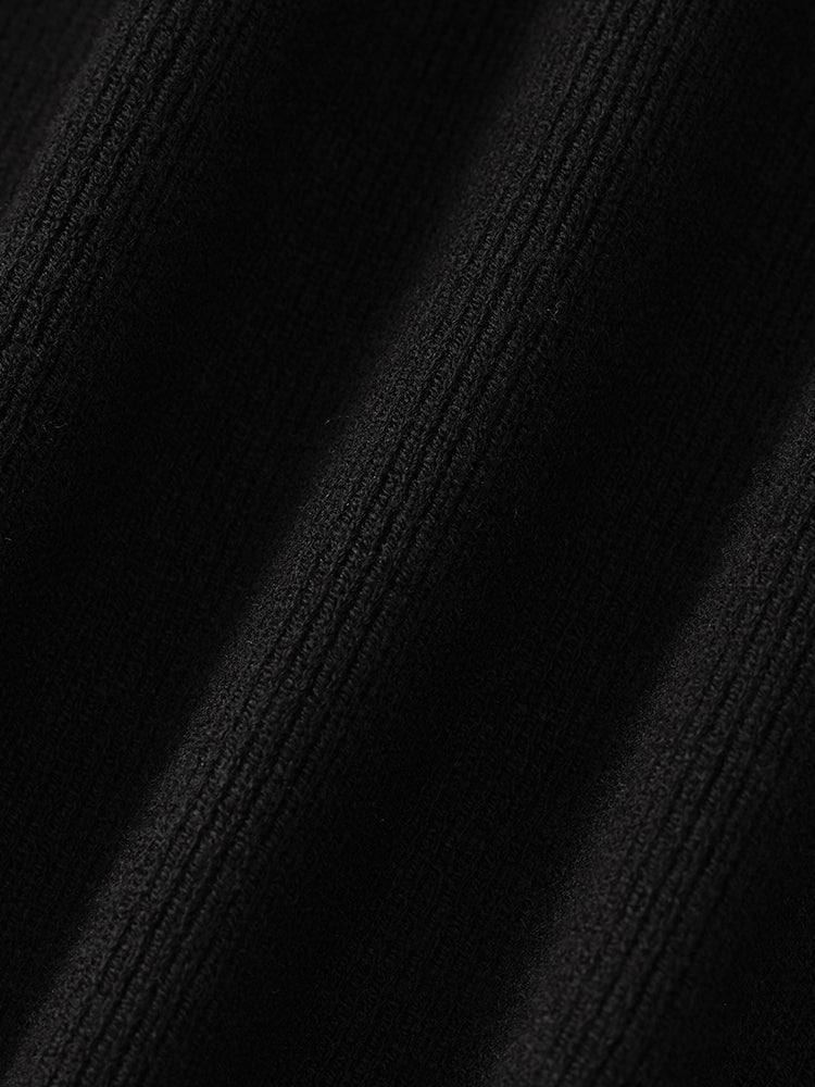 Knit Striped V-Neck Vest Cardigan - Image 24