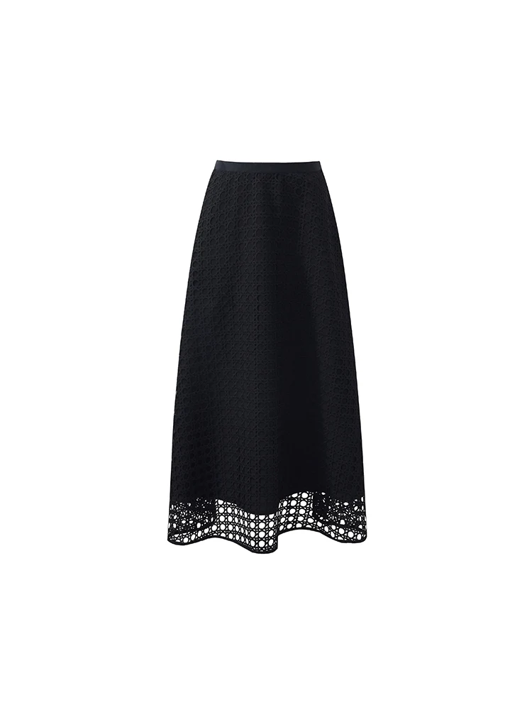 Lace Openwork Crop Jacket And Half Skirt And Knitted Camisole Three-Piece Set - Image 12