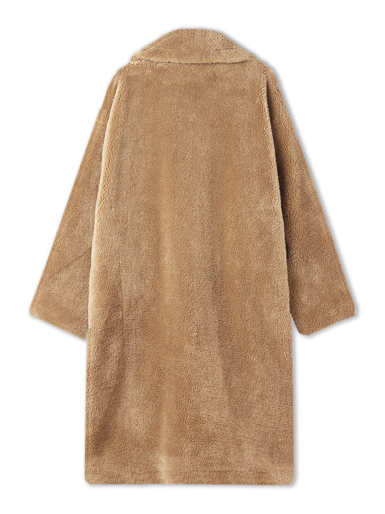 Lamb Wool Oversized Teddy Coat - Image 13