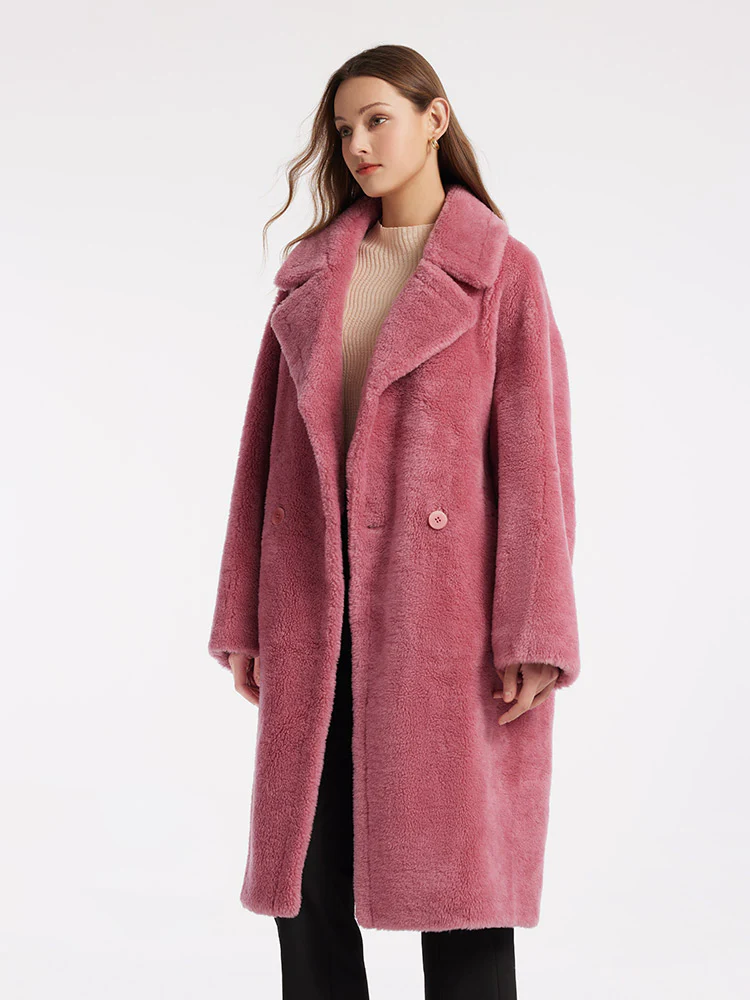 Lamb Wool Oversized Teddy Coat - Image 4