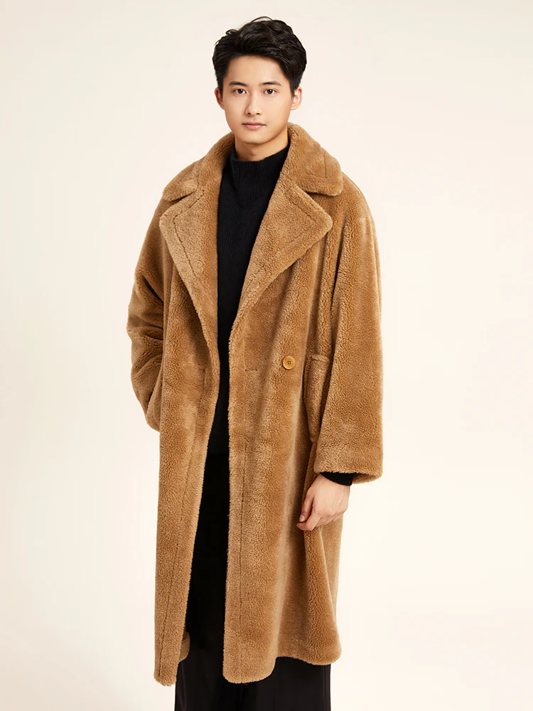 Lamb Wool Oversized Teddy Coat - Image 7