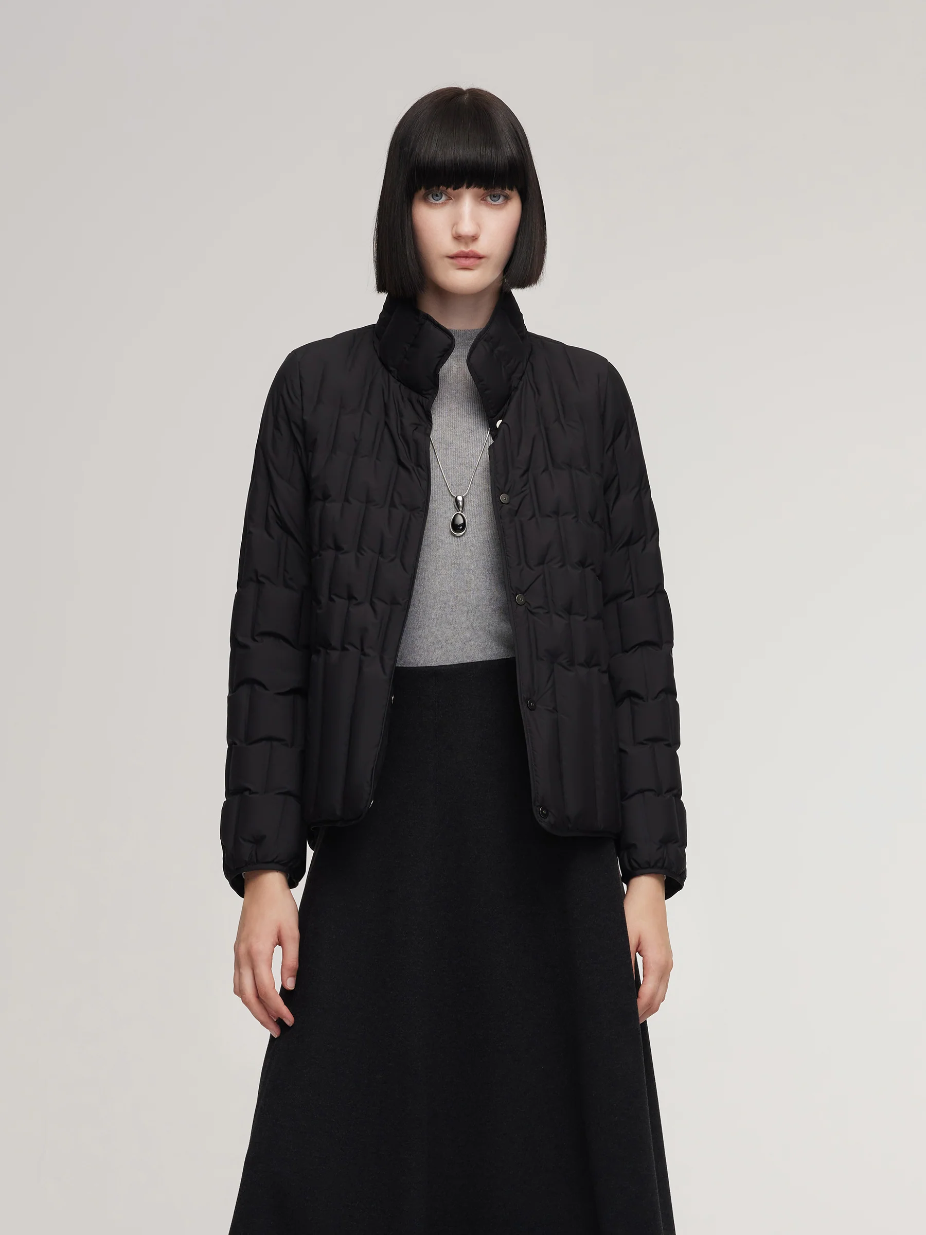 Lightweight Goose Down Jacket With Packable Storage Bag