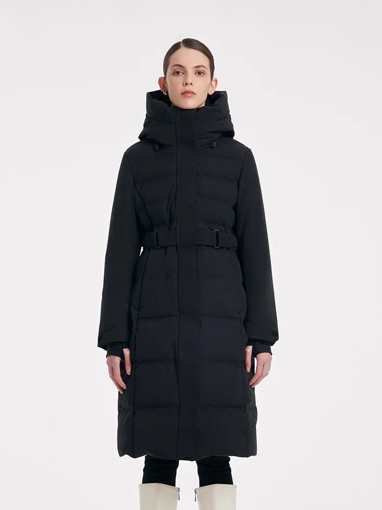 Long Hooded Goose Down Garment - Image 11