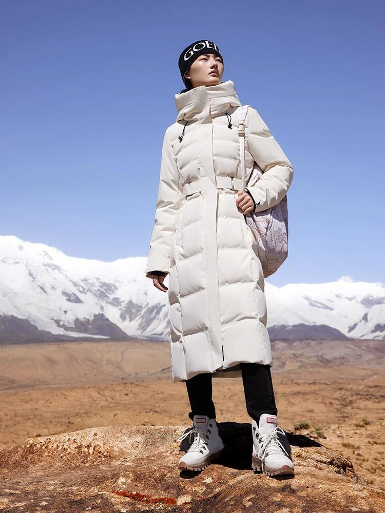 Long Hooded Goose Down Garment - Image 3