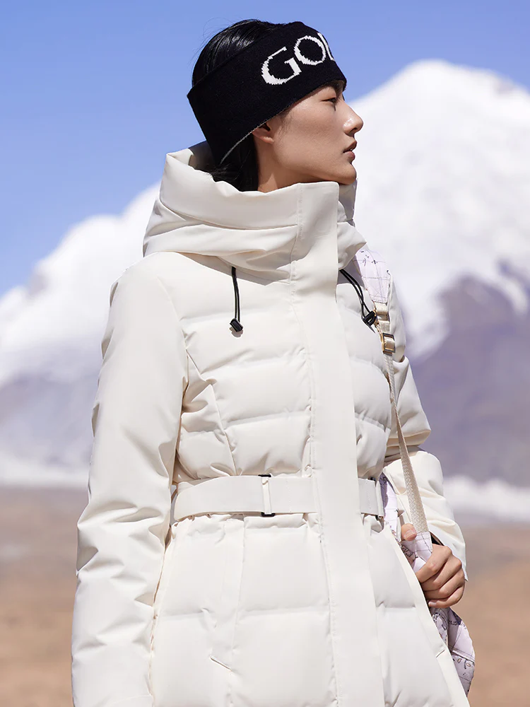 Long Hooded Goose Down Garment - Image 5