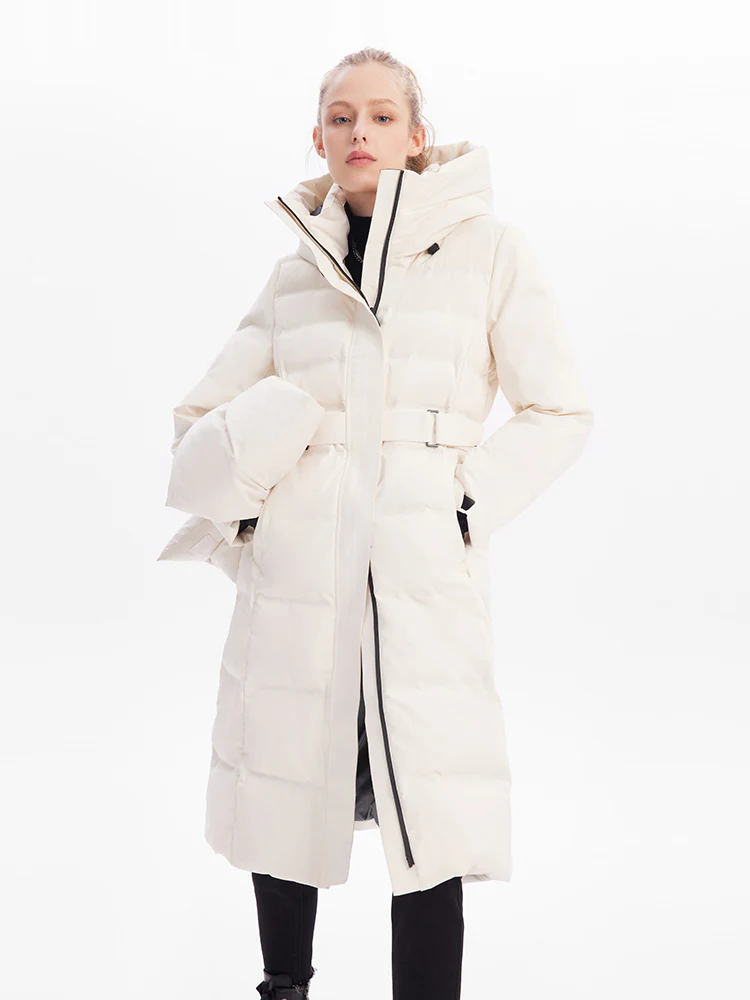 Long Hooded Goose Down Garment - Image 6