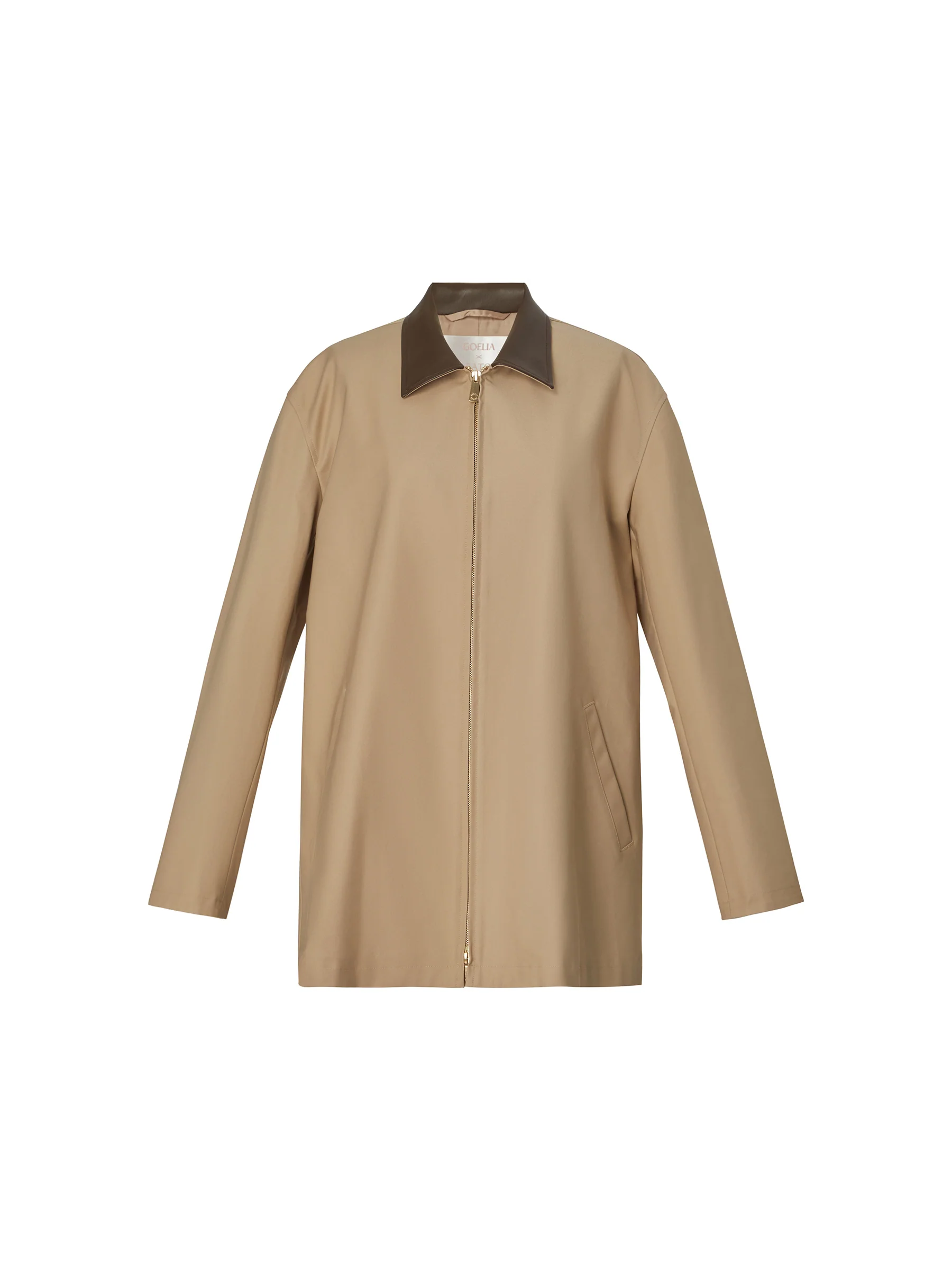 Loose Fit H-Line Zip-Up Unisex Mid-length Jacket - Image 2