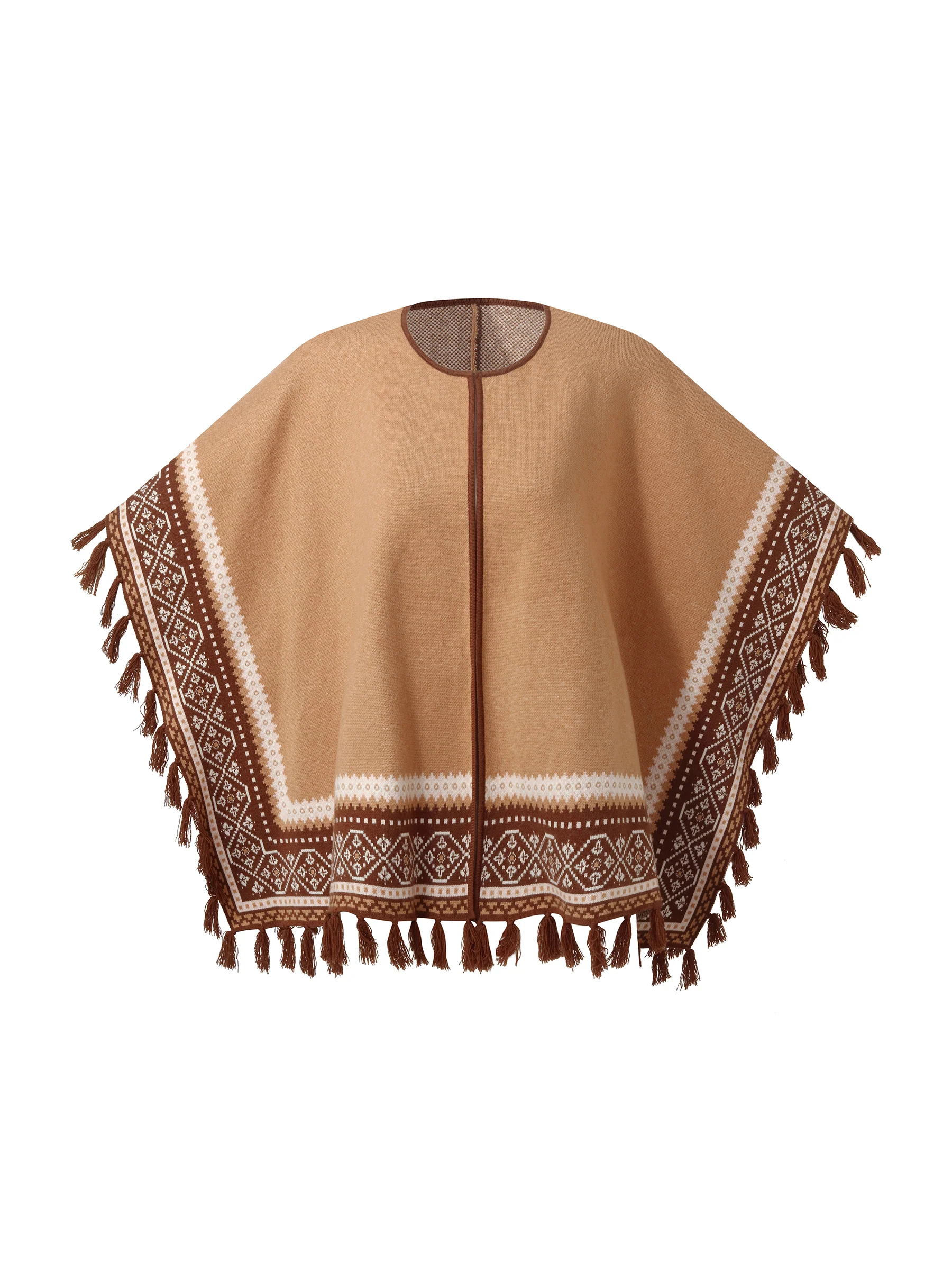 Loose Fringe Women Poncho Sweater - Image 7