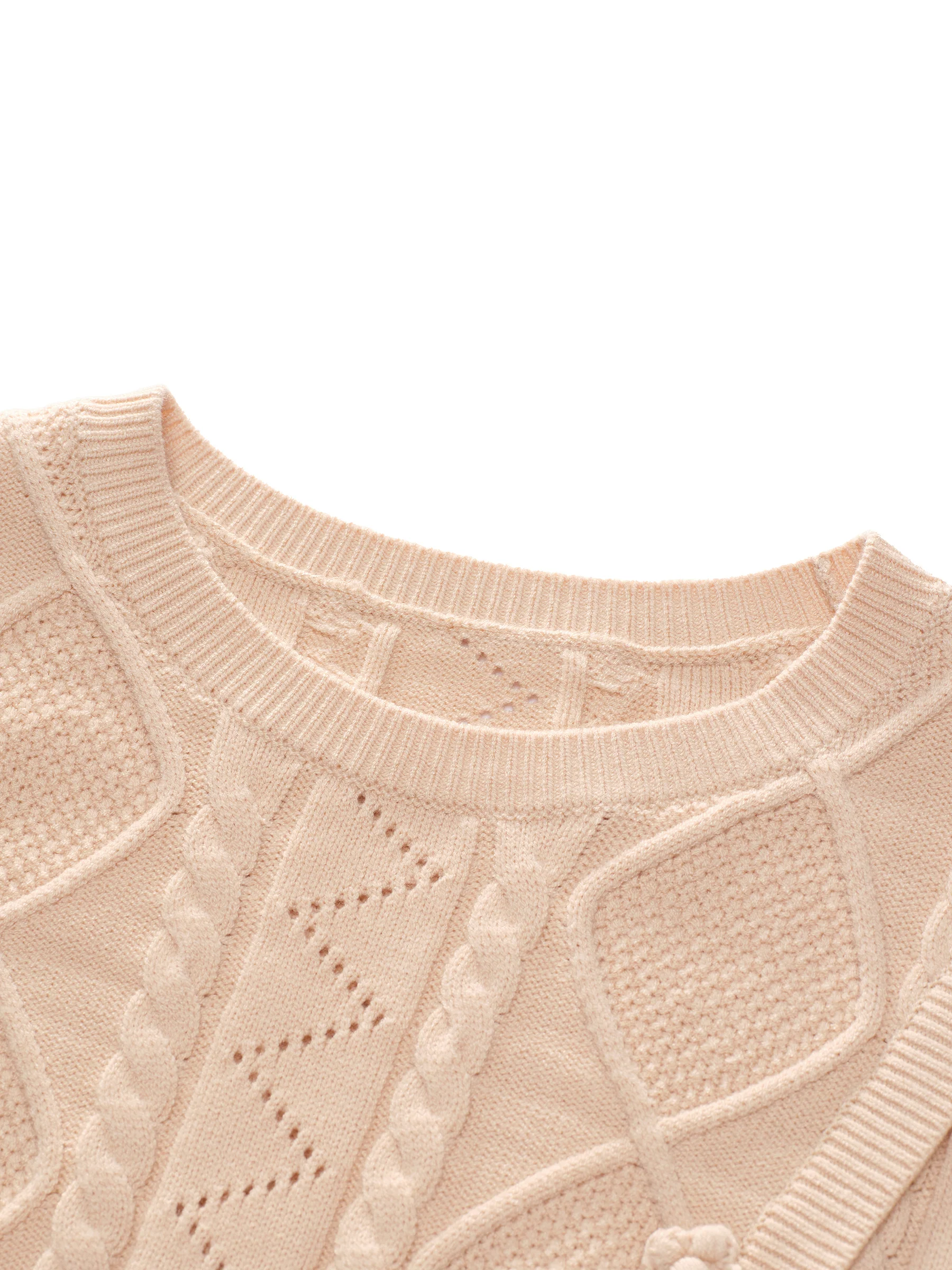 Lyocell Wool Blend Sweater And Knit Vest Dress Two-Piece Set - Image 16