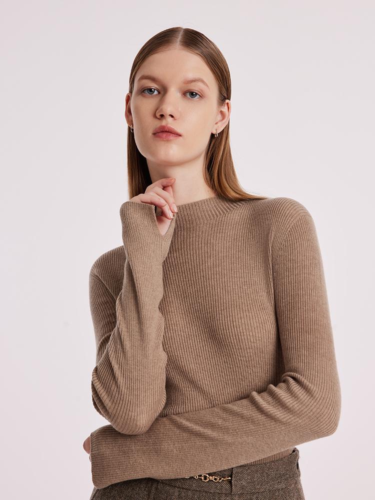 Machine Washable Wool Seamless Women Sweater - Image 24