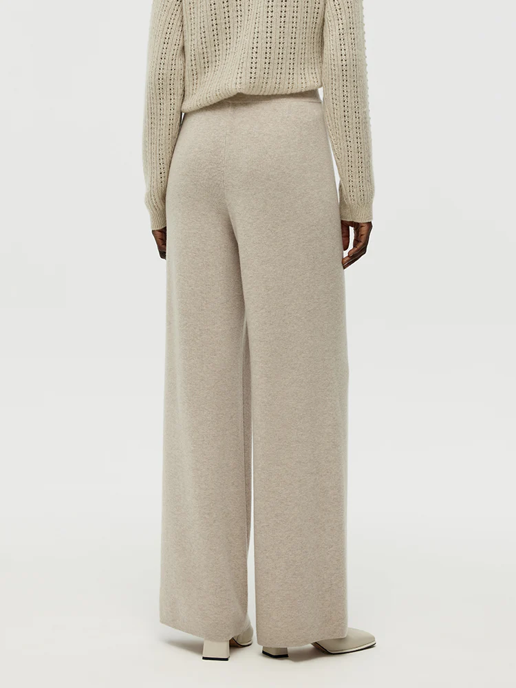 Machine Washable Wool Wide Leg Women Pants - Image 5