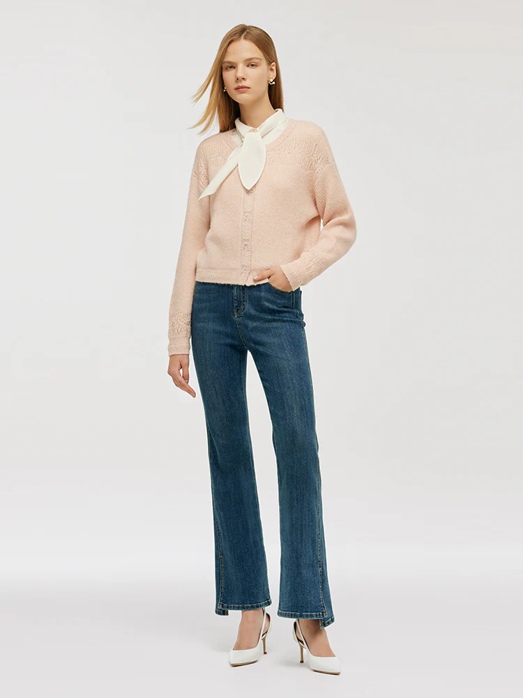 Mohair Blend Women Pullover Sweater - Image 2