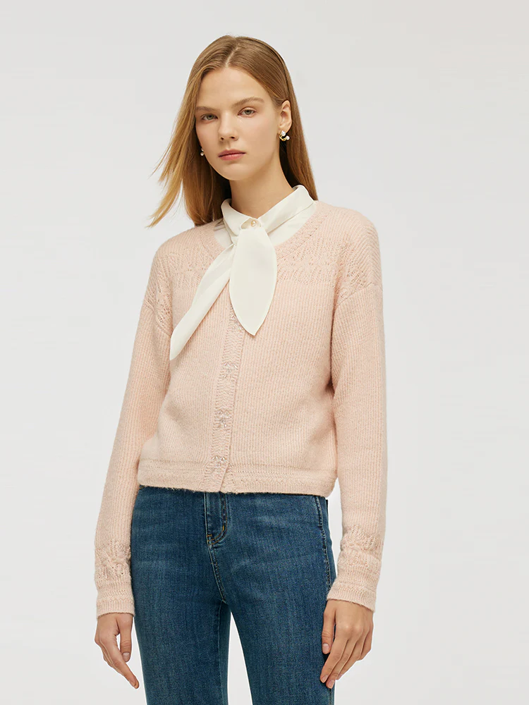 Mohair Blend Women Pullover Sweater - Image 4