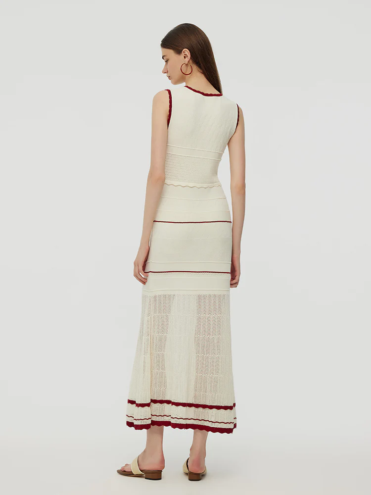 Openwork Women Maxi Vest Dress - Image 3