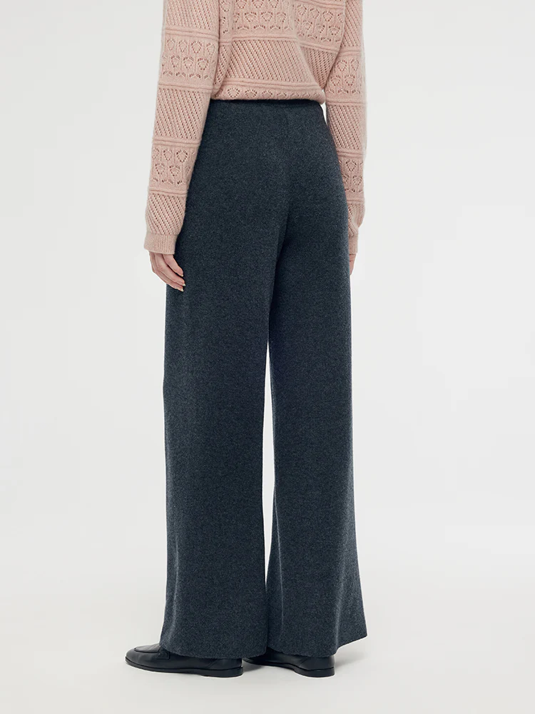 Petite Machine Washable Wool Wide Leg Women Pants - Image 8