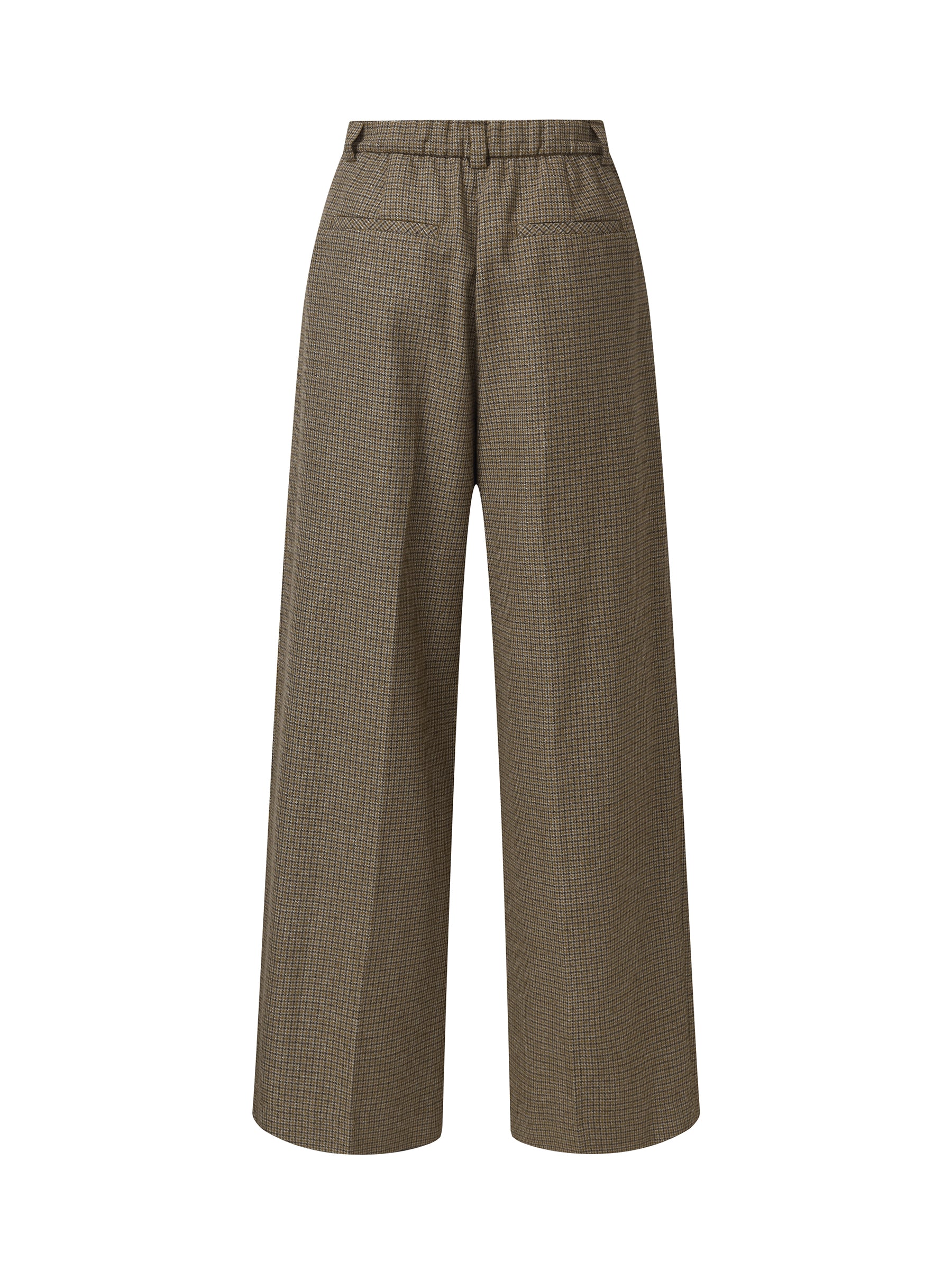 Plaid Straight Wide Leg Women Pants - Image 7