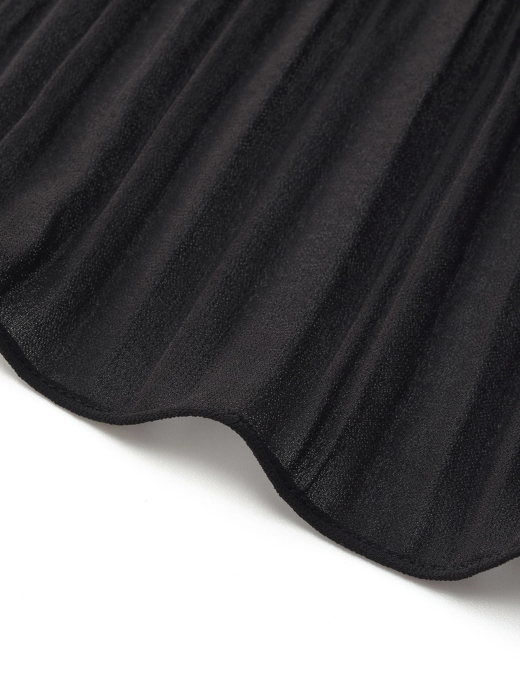 Pleated V-Neck Women A-Line Tie Belt Maxi Dress - Image 9