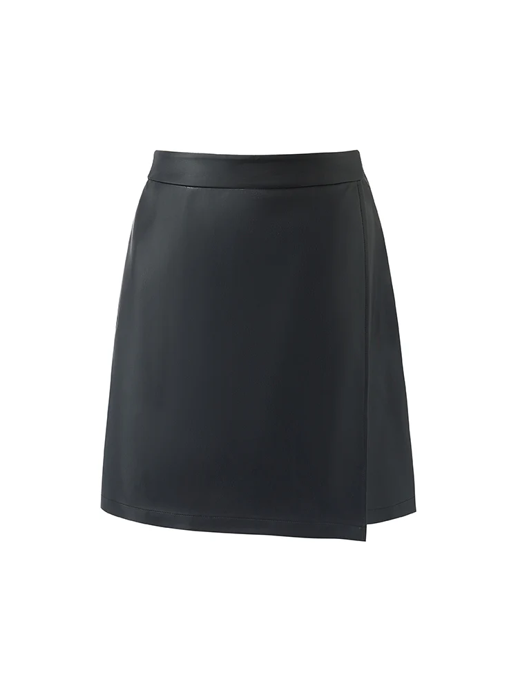 PU Leather A-Line Women Mini Skirt - Image 6