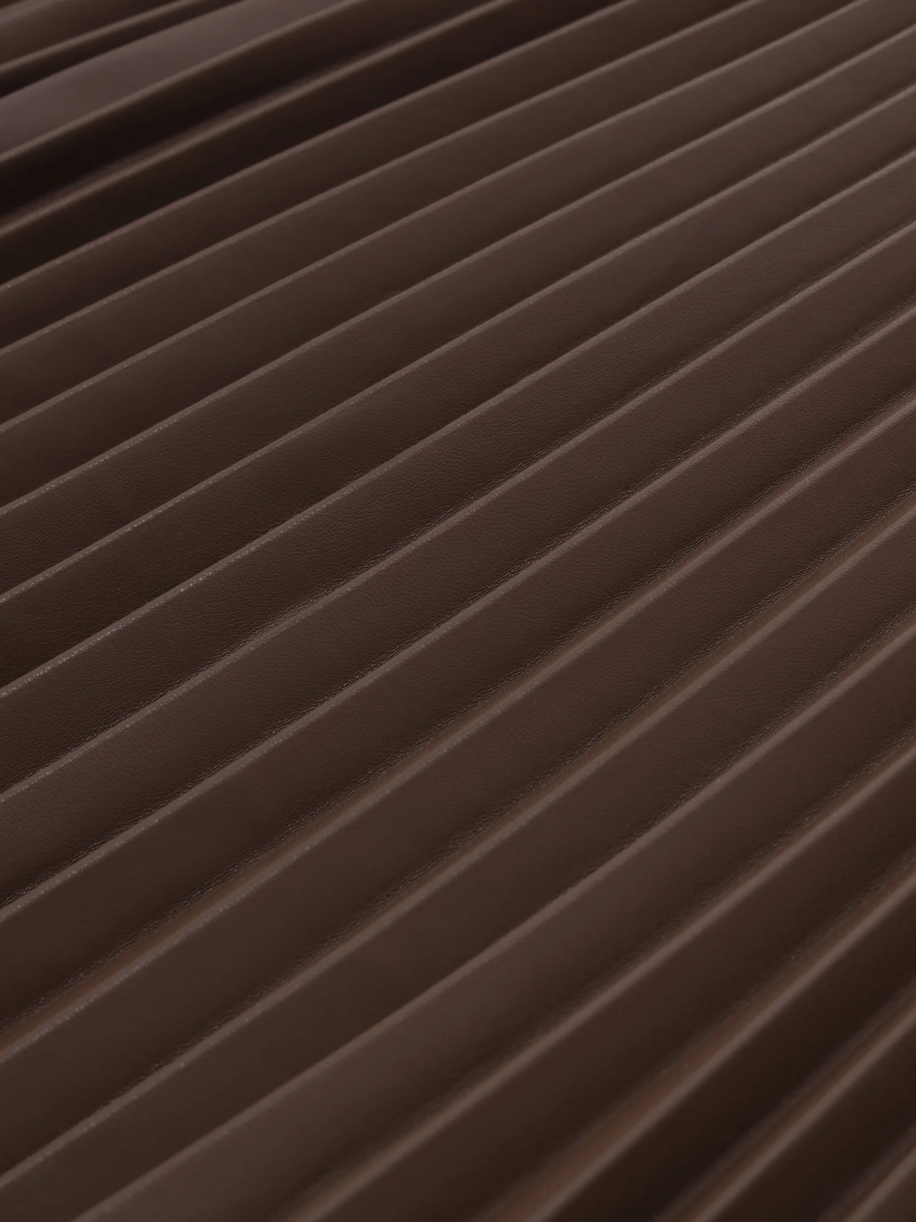 PU Leather Pleated A-Line Women Skirt - Image 7