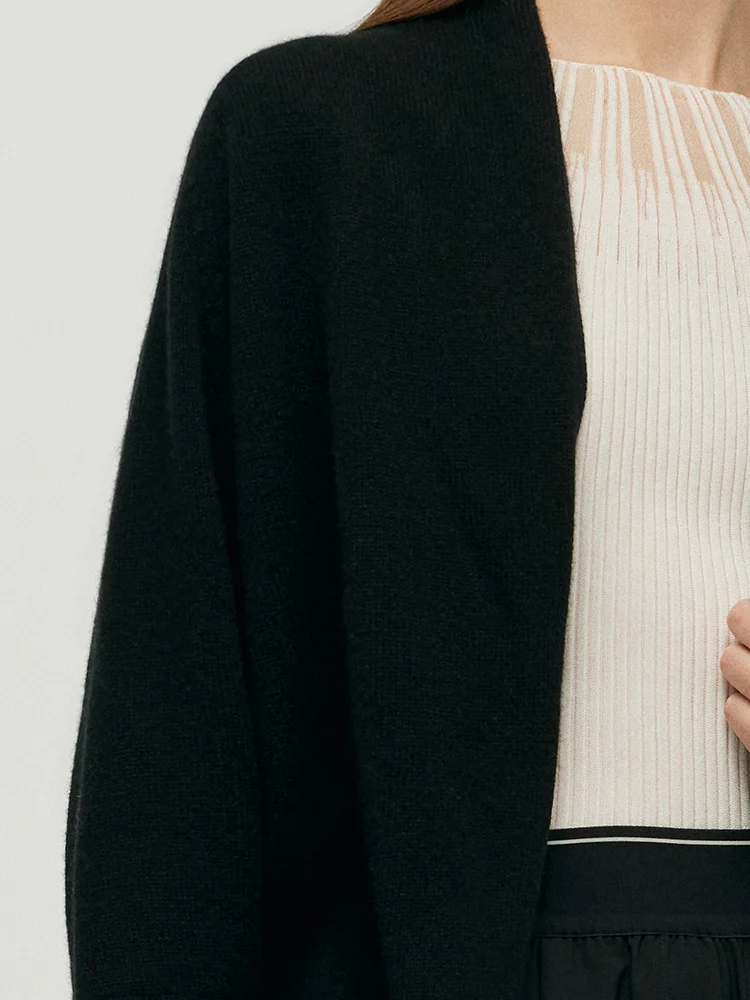 Pure Cashmere Crop Women Cardigan - Image 5