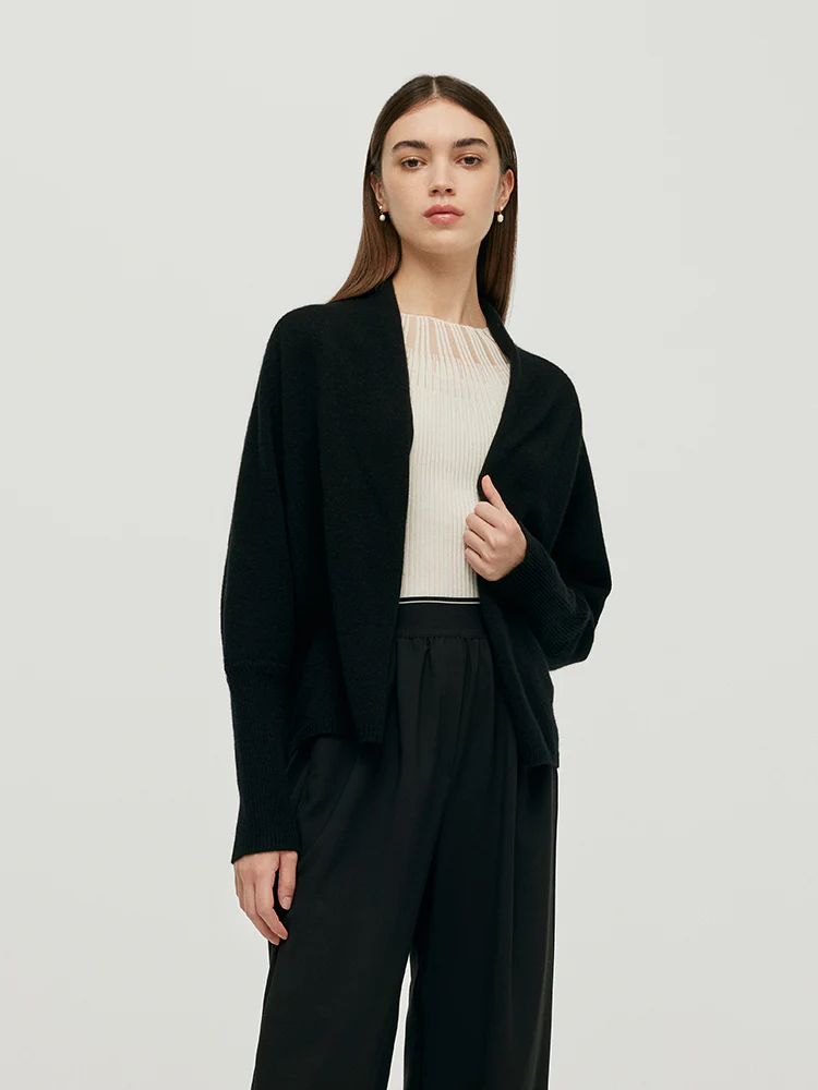 Pure Cashmere Crop Women Cardigan - Image 7