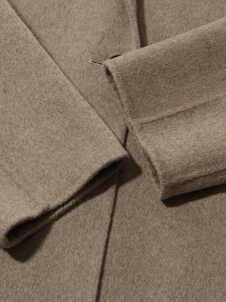 Pure Cashmere Mid-Length Women Coat - Image 11