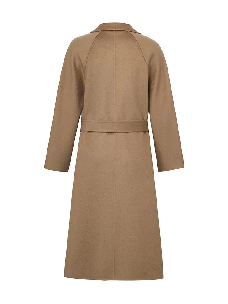 Pure Cashmere Tie-up Women Coat - Image 34