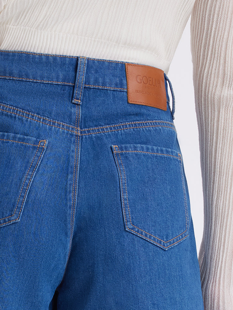Rhinestone Denim A-Line Women Shorts - Image 6