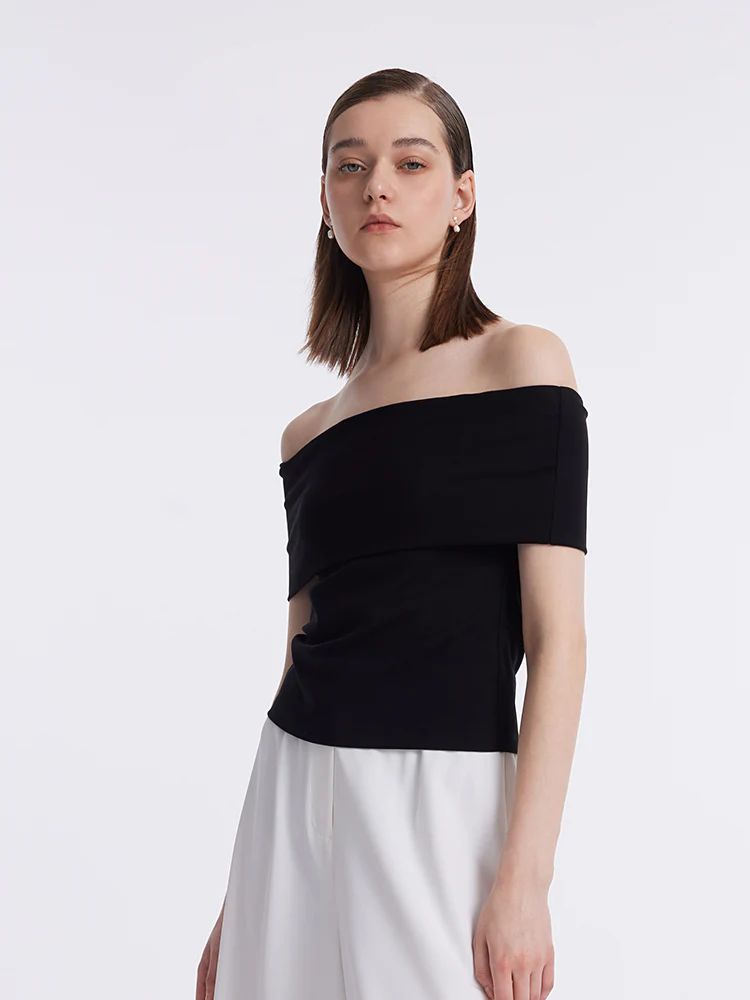 Slim Off Shoulder Women Top - Image 3