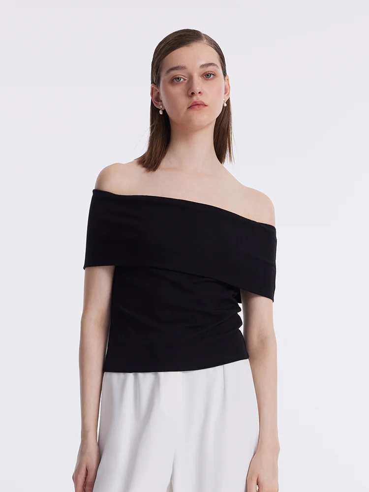 Slim Off Shoulder Women Top - Image 4