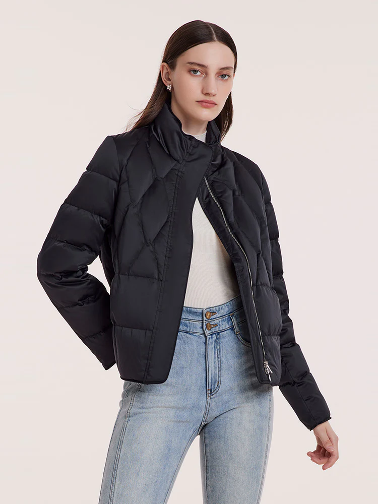 Stand Collar Goose Down Jacket - Image 12