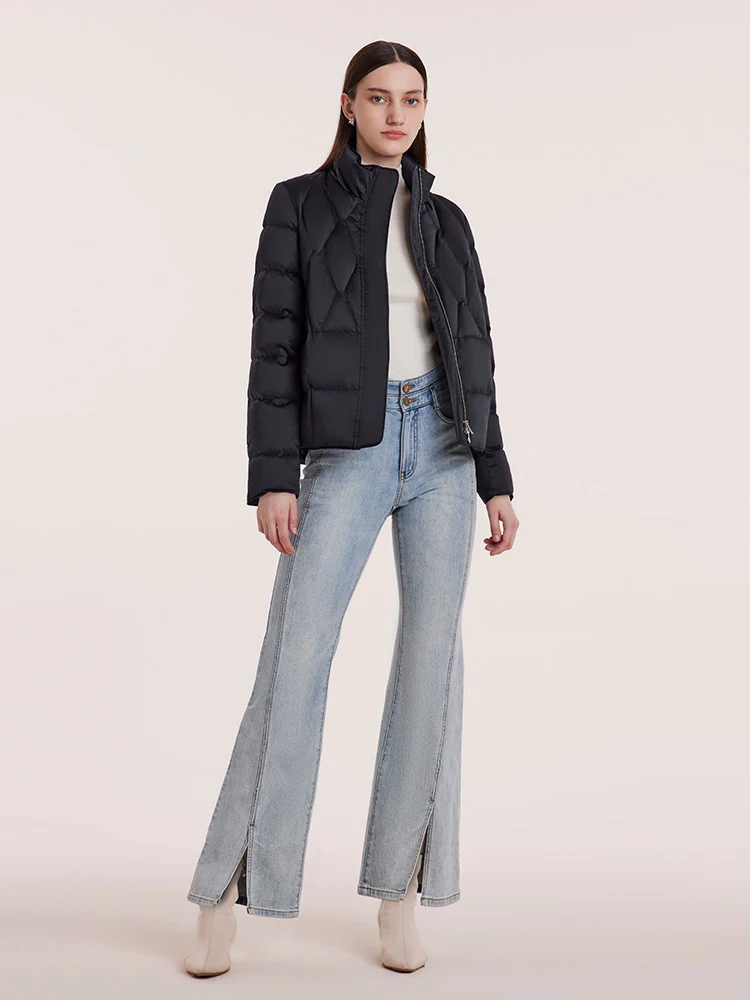 Stand Collar Goose Down Jacket - Image 5