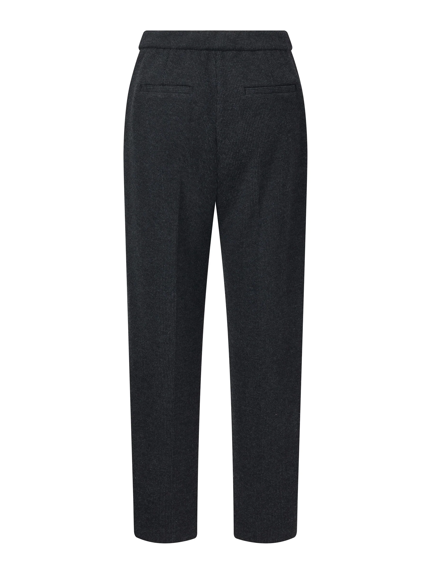 Stretch Ribbed Women Tapered Pants - Image 7