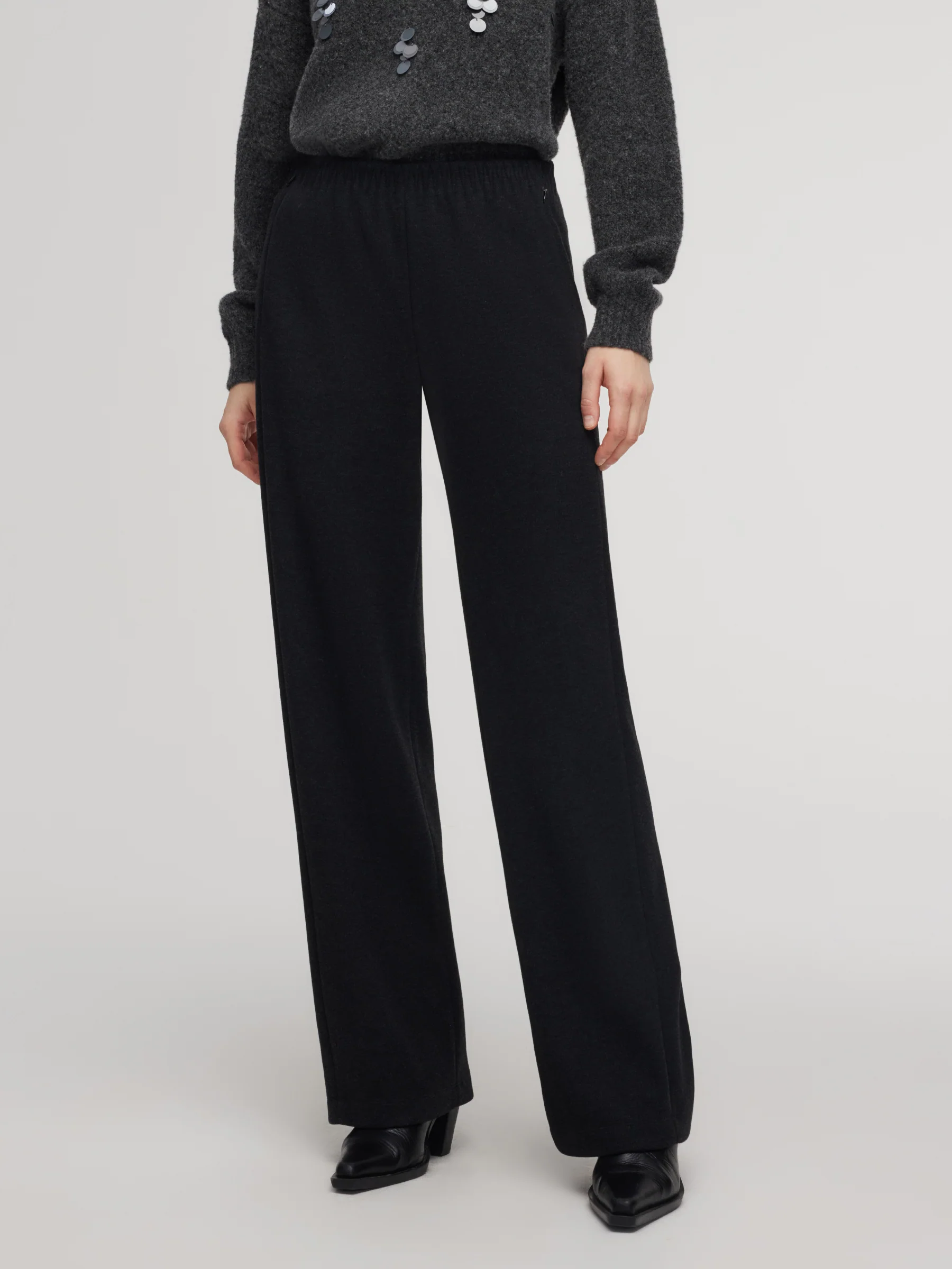 Stretch Loose Straight Leg Women Pants