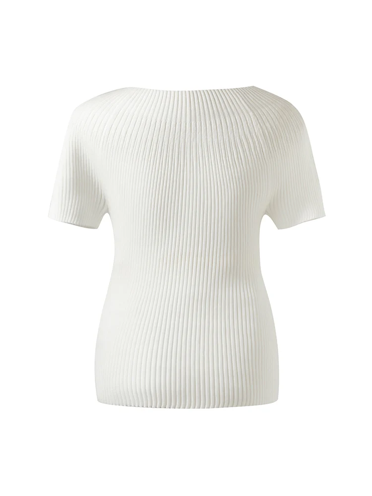 Tencel-Acetate Blend Women Knit Top - Image 6