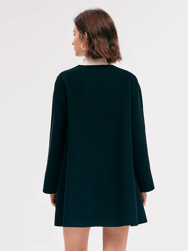 Tencel Woolen Wrapped Women Coat - Image 3