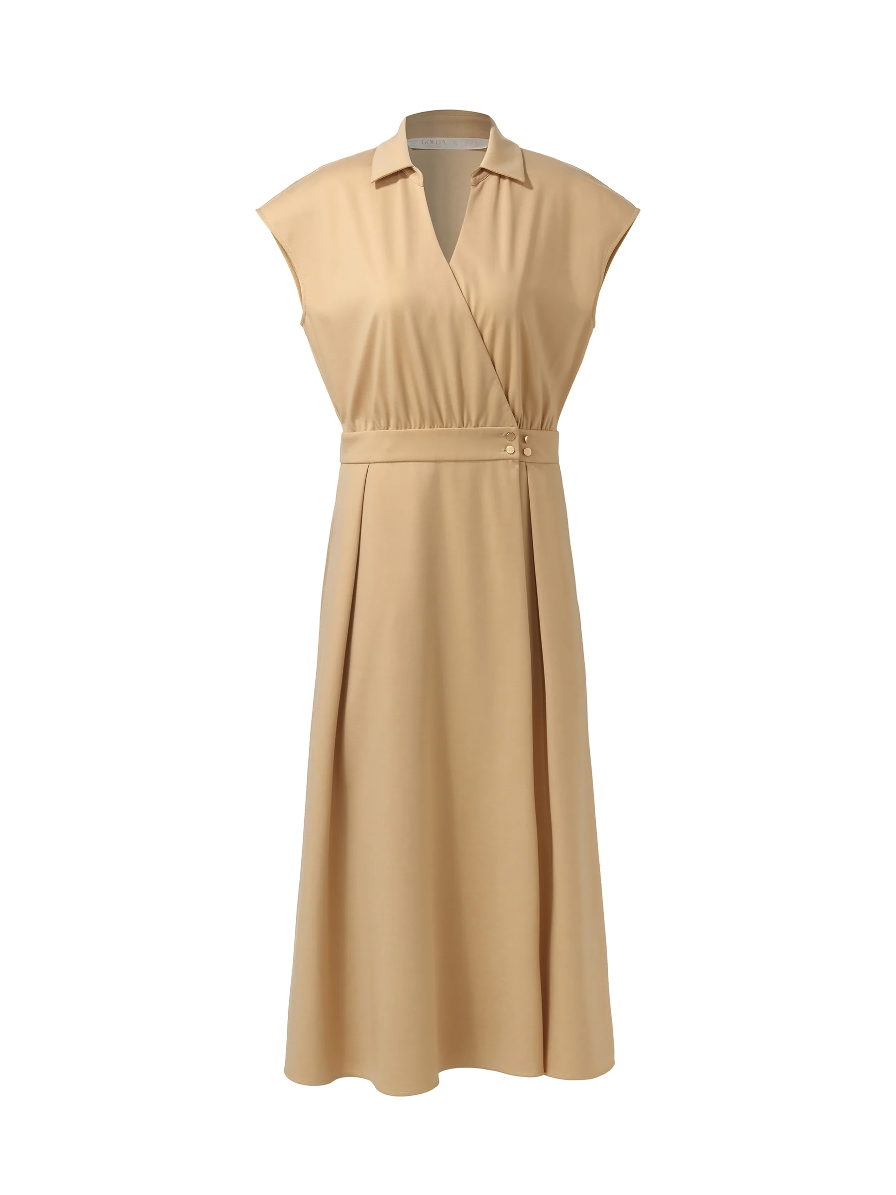 Tencel Blend Adjustable Waist Women Knit Stretchy Midi Dress - Image 6