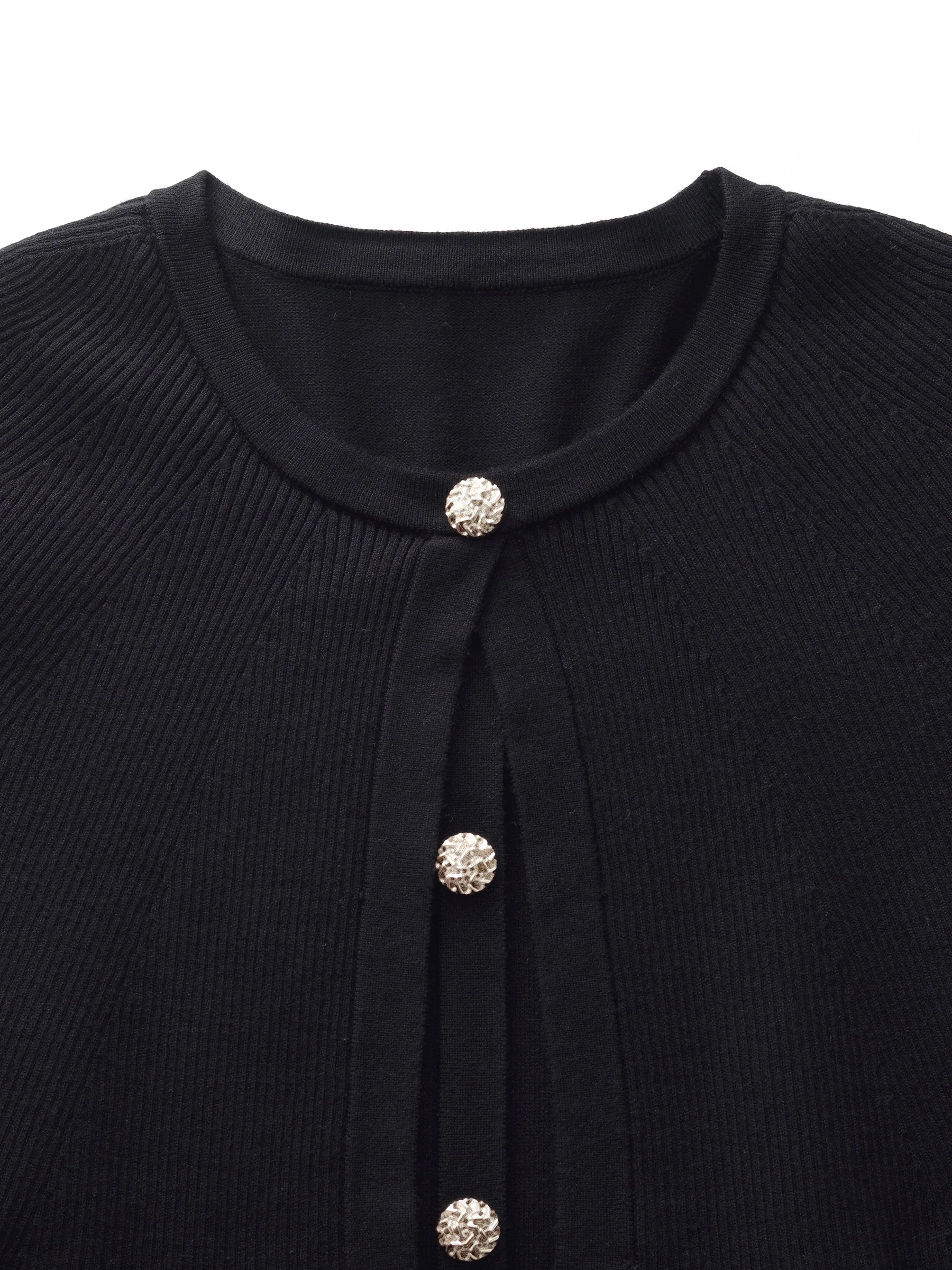 Tencel Blend Capelet Women Knit Mini Dress - Image 7