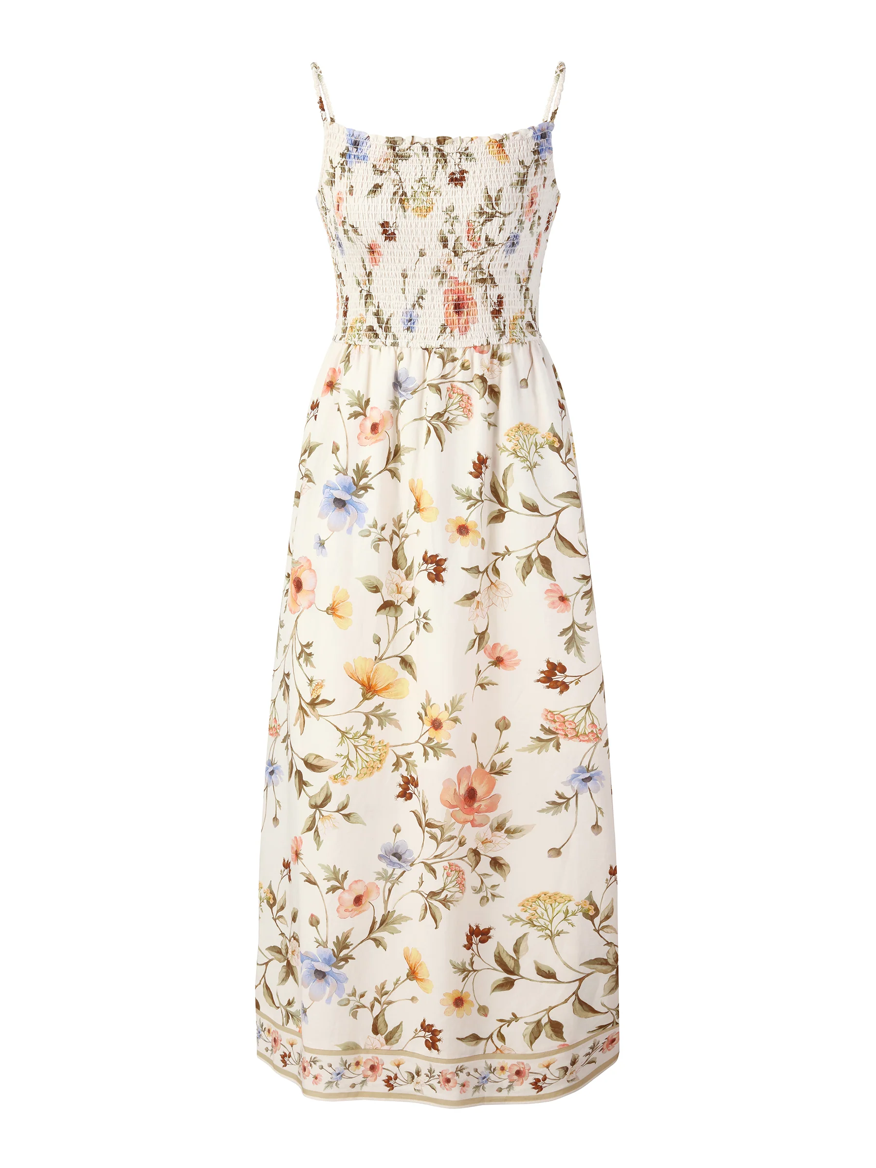 Tencel Blend Cardigan And Floral Print Strap Dress Two-Piece Set - Image 13