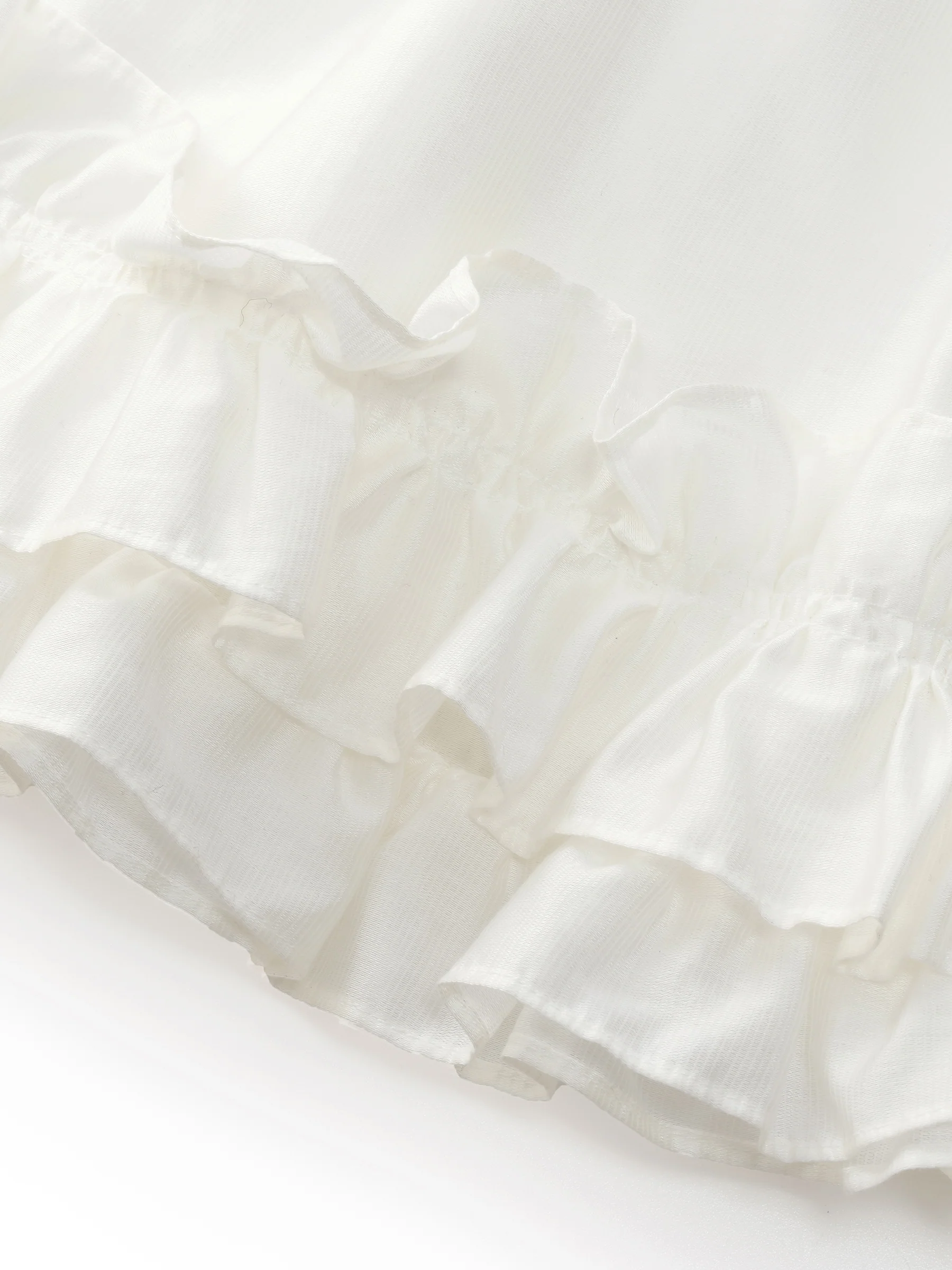 Tencel Blend Ruffle Hem Women Sleeveless Maxi Dress With Slip Dress And Tie String Belt - Image 9