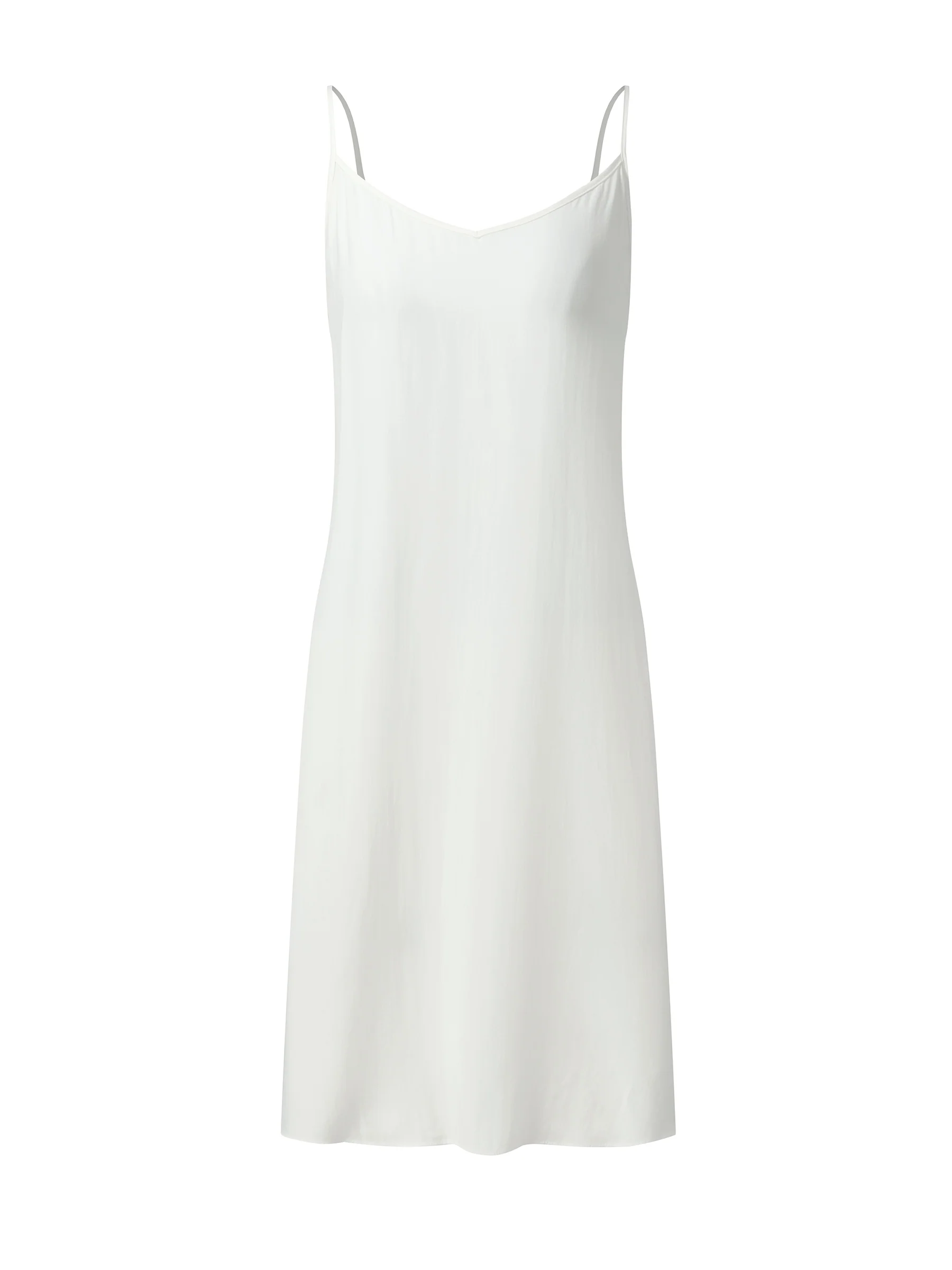Tencel Blend Ruffle V-Neck Women Mini Dress With Slip Dress - Image 7
