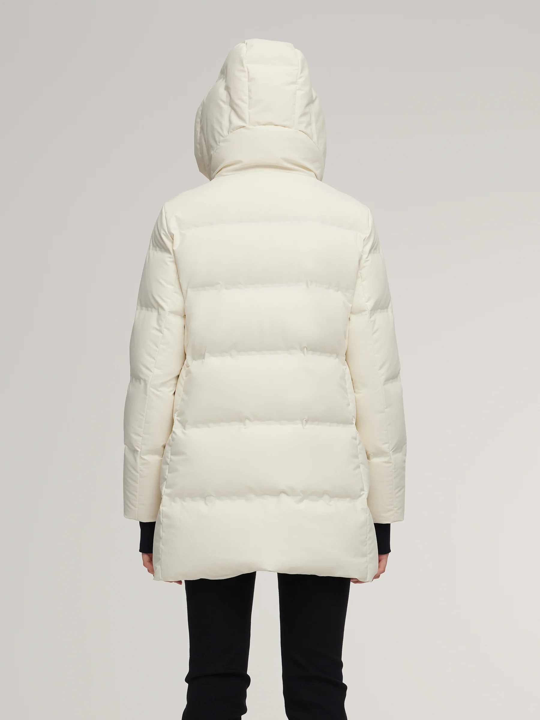 Thermal Tech Back Hooded Goose Down Coat - Image 6