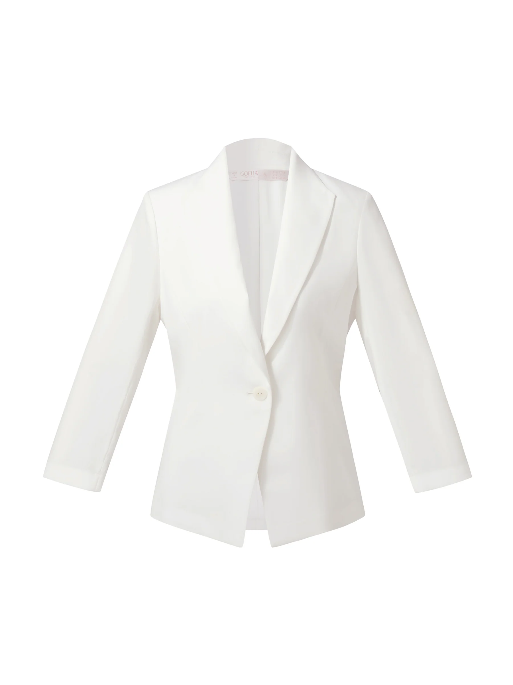 Triacetate Blend Gathered Waist Women Blazer - Image 5