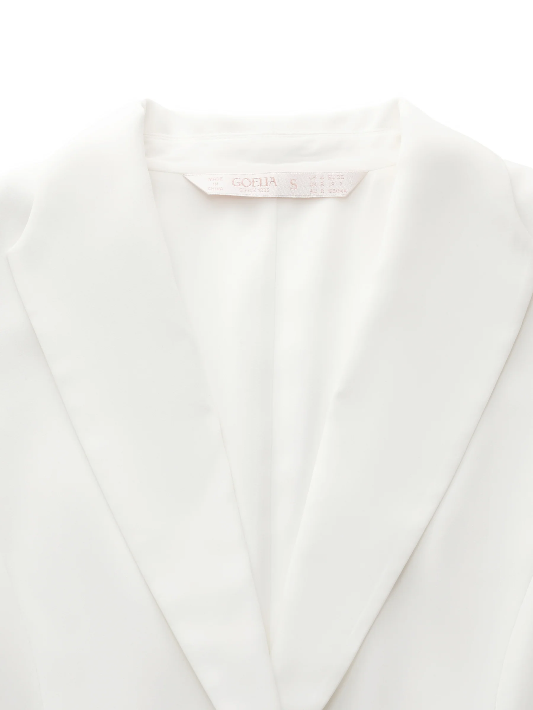 Triacetate Blend Gathered Waist Women Blazer - Image 6