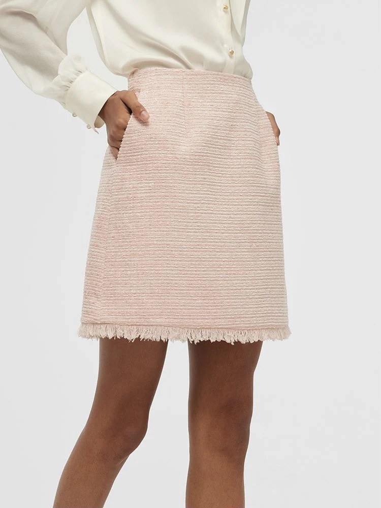 Tweed A-Line Women Mini Skirt - Image 10