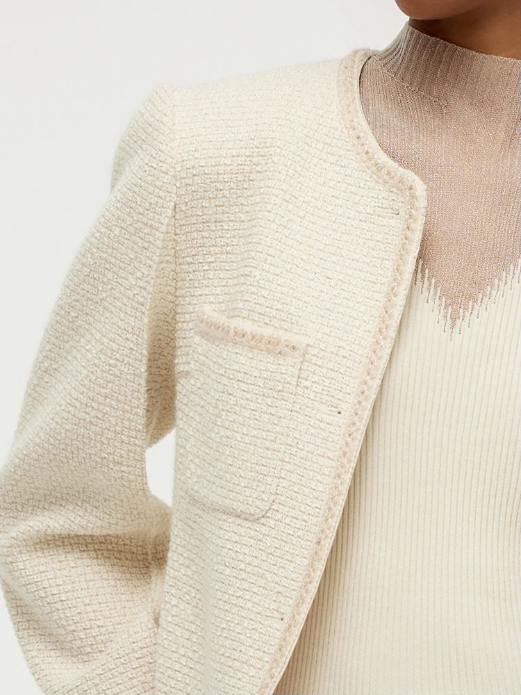 Tweed Boxy Women Crop Jacket - Image 10